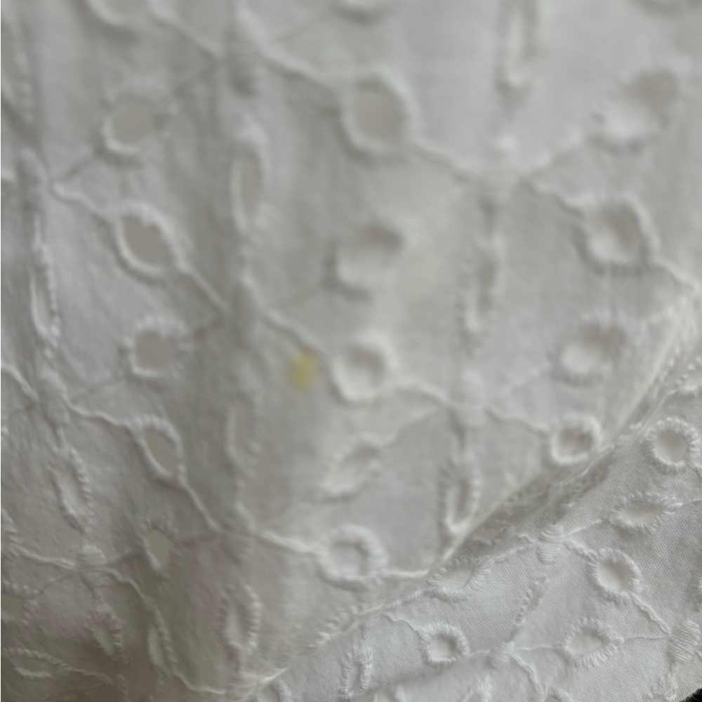 GAP White Eyelet Mini Dress with Tie Waist - Picture 6 of 9